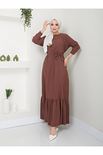 VOLT CLOTHİNG Γυναικεία φούστα Frilly Crew λαιμόζωνη φόρεμα