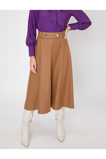 Koton Belt Detailed Skirt