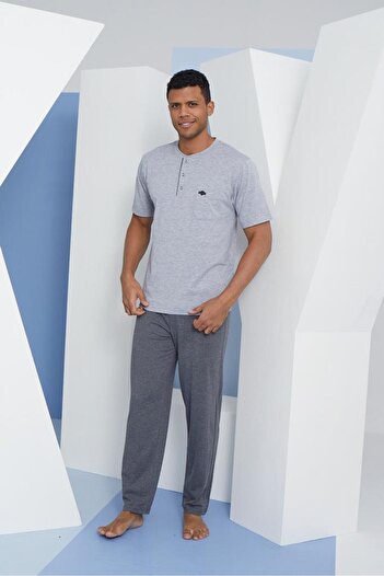 KLY 2207 BATTAL MIDI COLLAR PAJAMAS SET