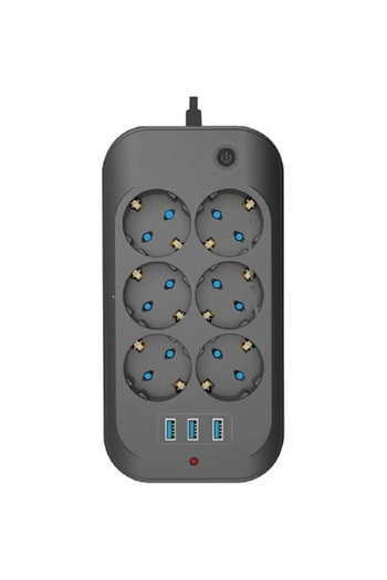 MATECHNO مقبس حماية من التيار الحراري 6'lI مدخل USB 3x