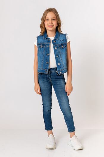 incity Girl's Denim Vest