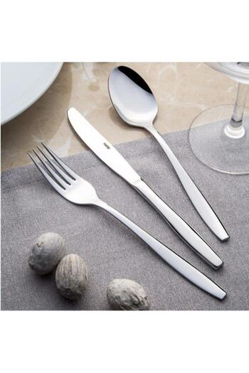 Nehir Sahara Spoon and Fork Set - 89 Pcs. Spoon Forkware Set with Leather Bag
