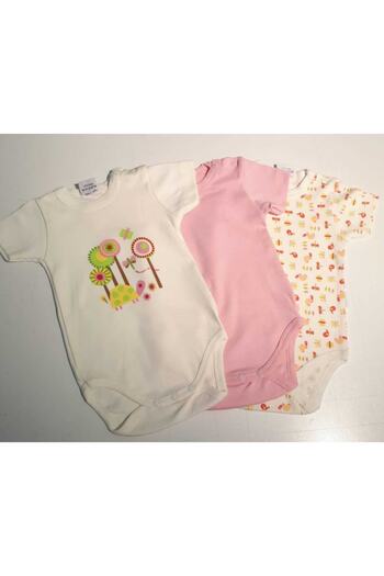 Albimini Organic Half Sleeve 3-Piece Body 100% Cotton