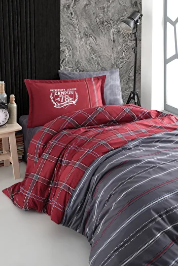 Clasy Ranforce 100% Cotton Single Duvet Cover Set