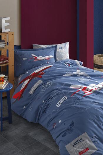 Clasy Ranforce 100% Cotton Single Duvet Cover Set