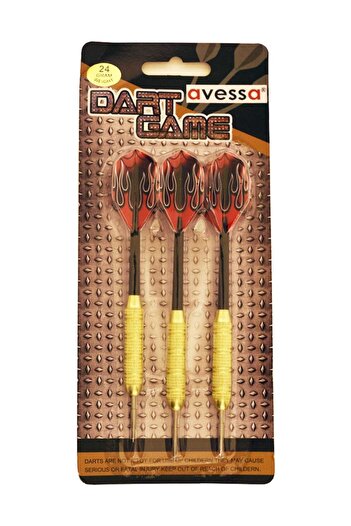 AVESSA Unisex Spor Malzemeleri - 20 Gr Pirinç 3 Lü Dart Oku Seti Mavi - Ap502