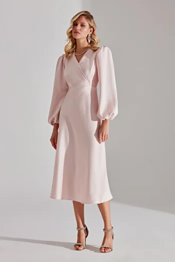 BETTY & SAM Merry POWDER Zweireihiges, lockeres Kleid mit Kragen