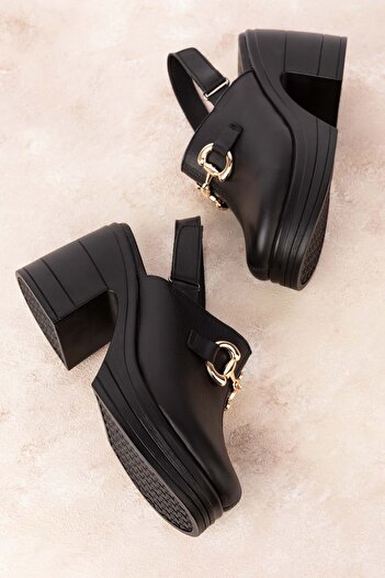 Gondol Genuine Leather Women's Platform Sandals - Buckle and Stylish msa.85