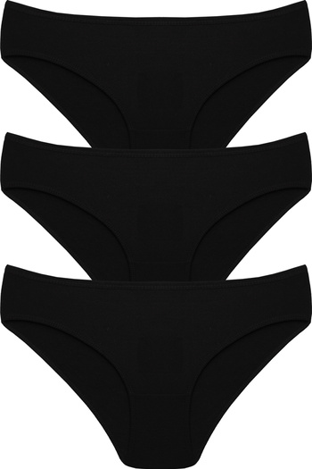 B'YOU life Black Bamboo Women's Panties - Pack of 3