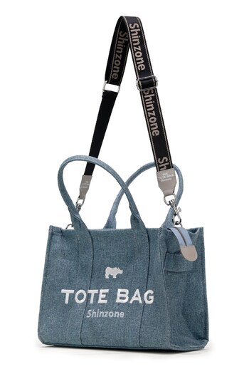 Shinzone Kadın Soft Tote Bag Kanvas Turkuaz Çanta