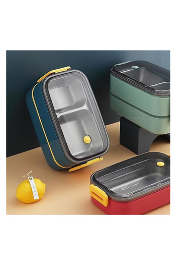 Vagonlife VGN-BL50002-2 1400ml Steel Lunch Box - Food Container / Blue