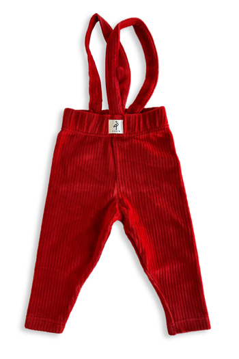 Stork Newy Unisex 4 Seasons Adjustable Cross Strap Velvet Baby Onesie Orange