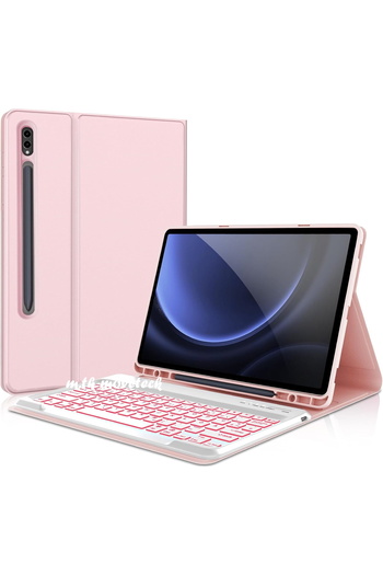 m.tk moveteck Case for Samsung Galaxy S9/S10/S11 Ultra 14.6 Inch Compatible Tablet Bluetooth Colorful Keyboard with Pen Slot
