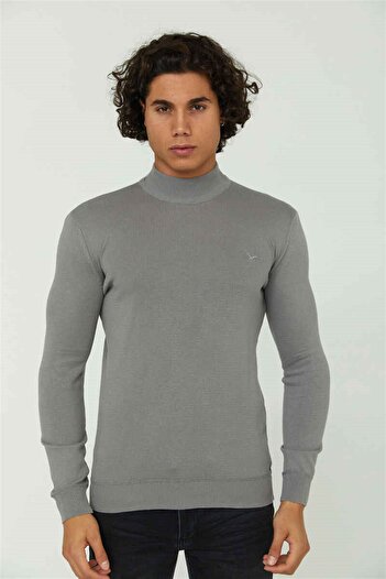 Cazador Jazz 3603 Basic YrmBlk.sweater Gray Melange
