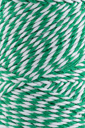 SENSY Premium 200 Meters 200 G Green White Package Rope Gift Wrapping Rope Marteniçka Rope Twine Baker