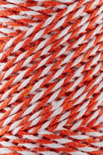 SENSY Premium 200 Meters 200 G Orange White Package Rope Gift Wrapping Rope Marteniçka Rope Twine Baker
