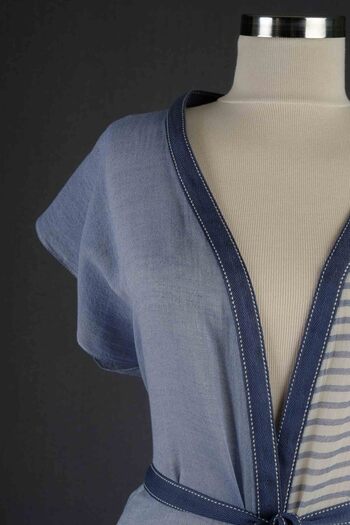 Dosimira Straight Striped Kimono