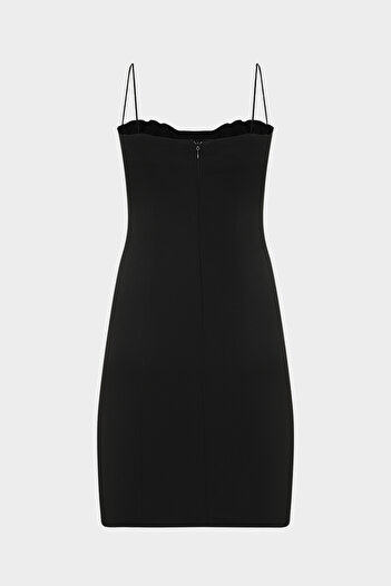 Açelya Okcu Premium Rope Strap Mini Woven Pencil Women's Dress