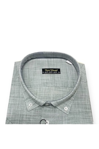 TWO HANDS Men's Plus Size Classic Short Sleeve Cotton Shirt 471