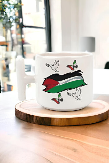 hediyesenesi Palestine Design Printed t Mug Cup, Gaza t Mug Cup, Küdüs Mug Cup