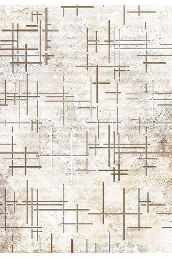 df home 7058 Model Digital Printed and Washable Non-Slip Based Cutting Carpet - Hallway Entrance Carpet