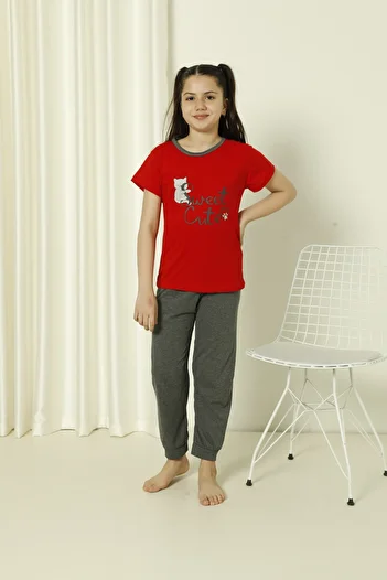 FAMES PİJAMA Summer Children's Pajama Set