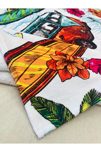 Asyabayrak CODE:12 Model Printed Beach Towel