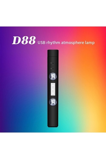 gaman D88 Atmosfer Ledi Araç İçi Kumandalı Sese Duyarlı 22 cm Çubuk Usb Led Tavan Aydınlatması