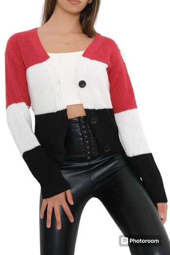ysrozrgyim UCC Color Crop Cardigan