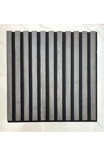 Renkli Duvarlar 50x50cm 1 Piece Gray Color Acoustic Panel 3mm Felt And 8mm Mdflam Living Room Office Wall Slat Panel Soma