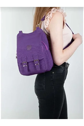 lowell bag Lowell Zipper and Magnet Coated Two-Compartment Backpack