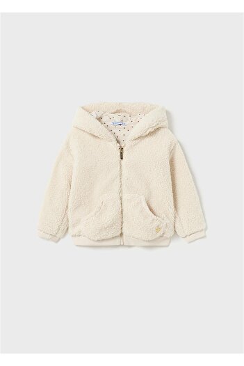 MAYORAL Baby Girl Eared Hooded Plush Cardigan