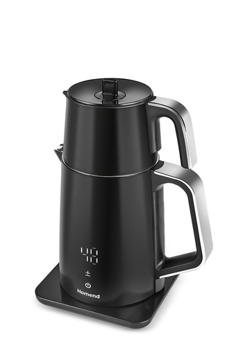 HOMEND Artfood Royaltea Cooltouch 1798H - Stainless Steel and Touch Black Tea Maker