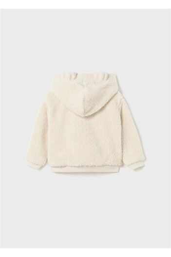MAYORAL Baby Girl Eared Hooded Plush Cardigan