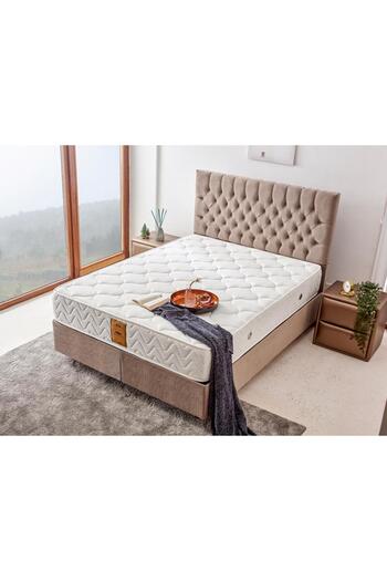 Niron Yatak Relax Yatak Tek Kişilik Orta Sert Lüks Ortopedik Yatak Pamuklu Örme Kumaş Beş Yıldızlı Otel Yatağı