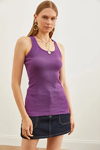 Olalook Women's Purple Long Camisole Athlete ATL-00000003