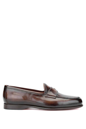Tamer Tanca Men's Brown Genuine Leather Loafer Shoes