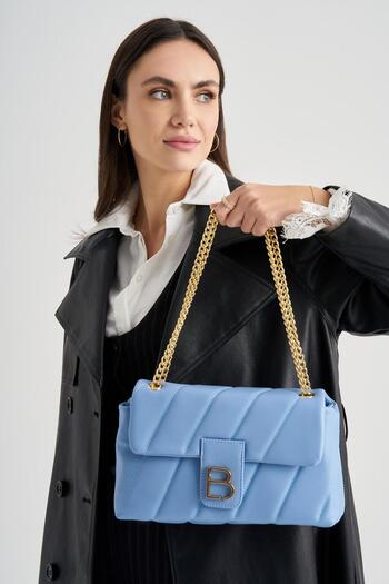Lucky Bees Geantă de mână și de umăr pentru femei cu model, cu curea din lanț