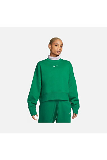 Nike Γυναικείο φούτερ Phoenix Fleece Yeşil Polarlı Over-Oversized - DQ5761