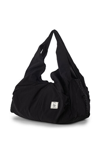ICONE BAG Black Icone Zippered Sports Shoulder Bag - Yoga and Fitness Gym Saddlebag
