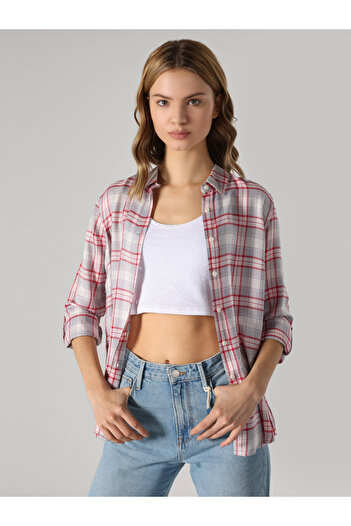 Colin's Gray Regular Fit Women's Long Sleeve Shirt - Cl 1061883
