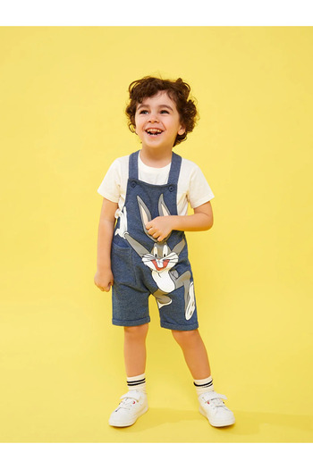 LC Waikiki Bugs Bunny Printed Baby Boy Salopet