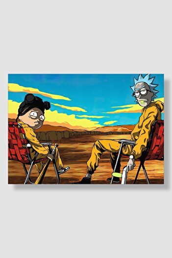 postick Rick And Morty Dizi Posteri Yüksek Kaliteli Kalın Parlak Kuşe Kağıdı