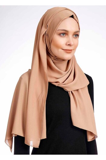 Ecardin Camel Crepe Shawl - Πρακτικό, Μοντέλο St 238