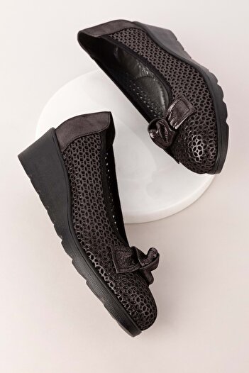 Gondol Pantofi de damă din piele naturală cu toc pană, comozi, eleganti, pentru mama Ell.6189