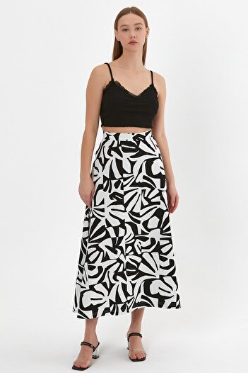 ALEXANDERGARDI PATTERNED CLOSE LONG SKIRT (B23-0012)