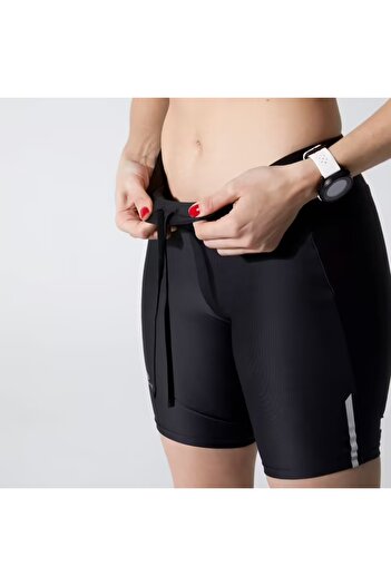 Decathlon Kadın Bisiklet ve Koşu Şortu - Siyah - Kiprun Run 100