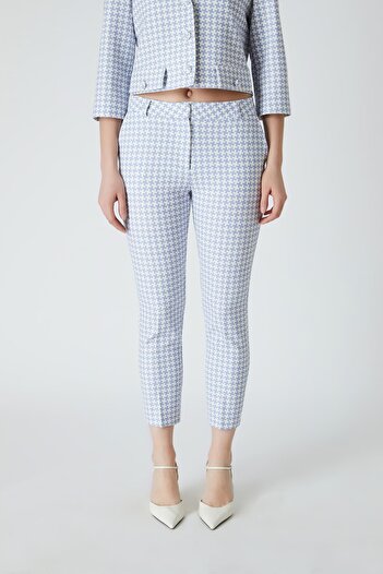 FEVER Kazayağı desenli fit pantolon