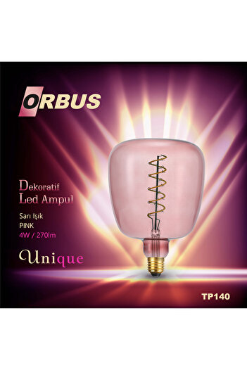 ORBUS Dekoratif Led Ampul PINK 4W 270lm TP140