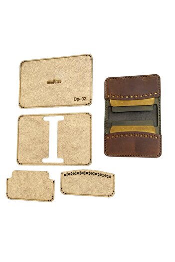 DERİONLİNE Πρότυπο θήκης κάρτας Hobby New Model Leather